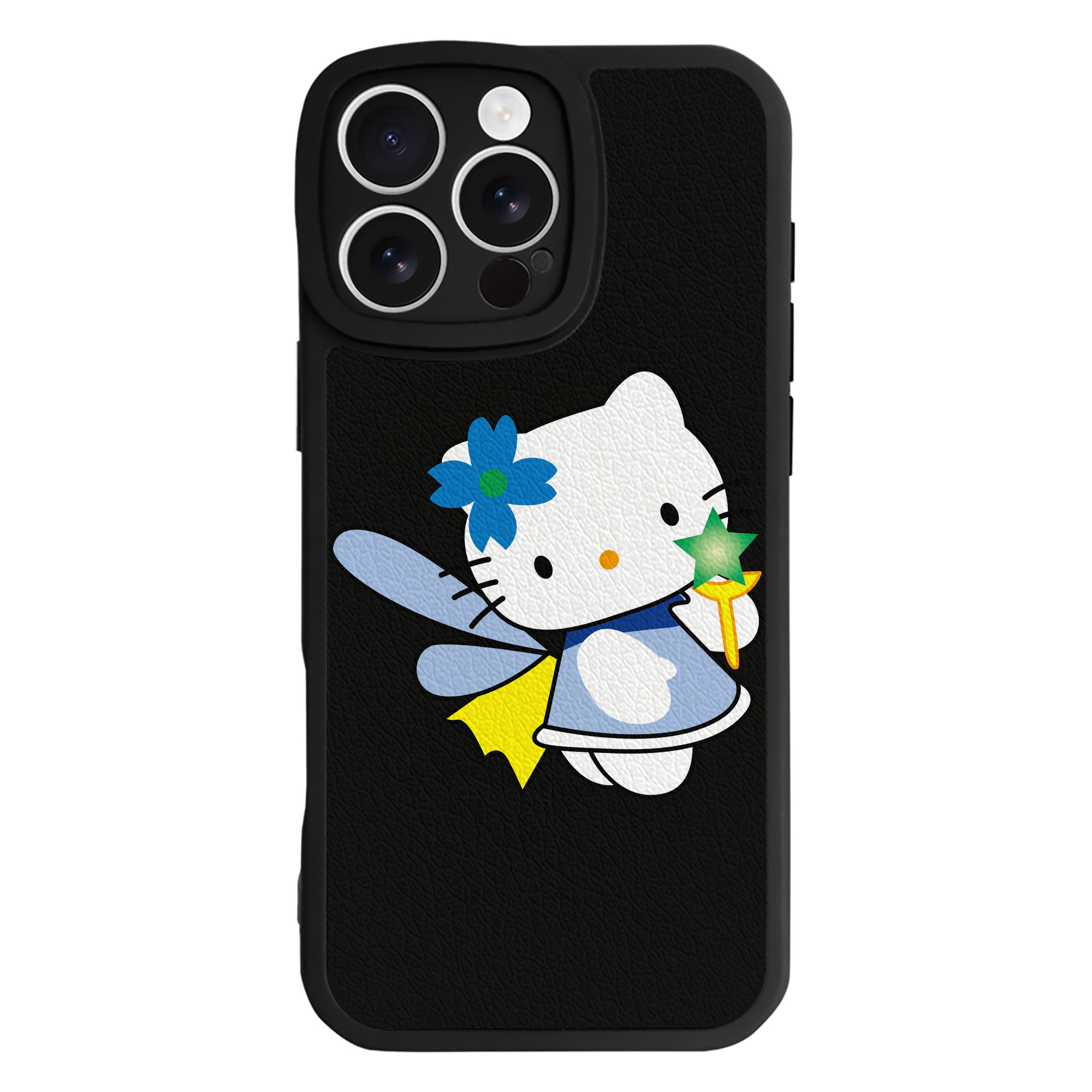 （画像用） Hello Kitty ハローキティ 【iPhone 16シリーズ対応】シリコンスマホケース（レザー調） 材質：シリコン
